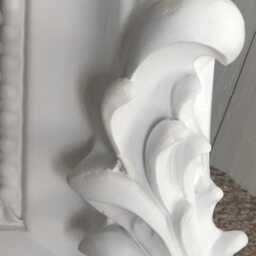 statement Arched Large Scroll French Pure Matte White Shabby Chic Arch Over Mantle Hall Console Ornate Wall Leaner Mirror 5Ft - thumbnail 4