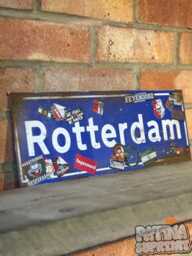 Feyenoord Rotterdam Football Vintage Style Real Rust Metal Wall Art Dutch Netherlands Holland Ultras - thumbnail 1