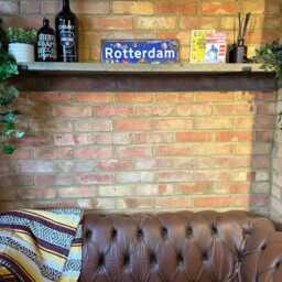 Feyenoord Rotterdam Football Vintage Style Real Rust Metal Wall Art Dutch Netherlands Holland Ultras - thumbnail 2