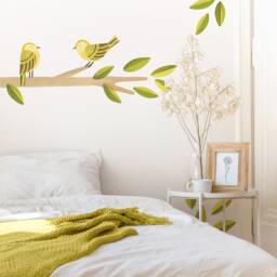 Yellow Warbler - Fabric Wall Decal Feather Mej - thumbnail 1
