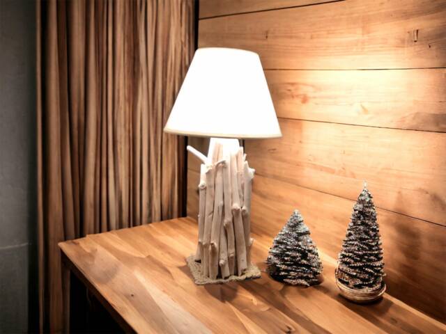 Driftwood Table Lamp , Bedside Lamp, Coastal Light Fixture - image 1