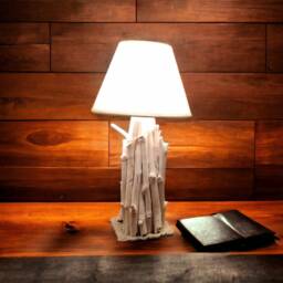 Driftwood Table Lamp , Bedside Lamp, Coastal Light Fixture - thumbnail 4