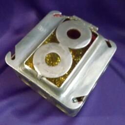 Electrical Box Stash Box, Steampunk Storage Smash Crash Box, Hand Made From Boxes, Hand Made - thumbnail 2