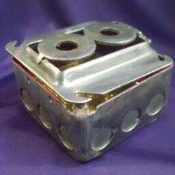 Electrical Box Stash Box, Steampunk Storage Smash Crash Box, Hand Made From Boxes, Hand Made - thumbnail 4