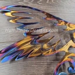 11Th Anniversary Stainless Steel Hummingbird Wall Art - thumbnail 3