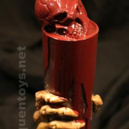 The Cabernet Of Dr. Caligari - Grapes Wraith Nightmare Blood Centerpiece Art ~ Sculpture Set Display Goblet Psycho Death Skull Horror - thumbnail 2