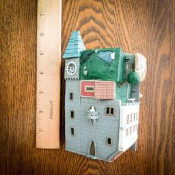 Surreal Building Sculpture Desk Art Hand Made - thumbnail 4
