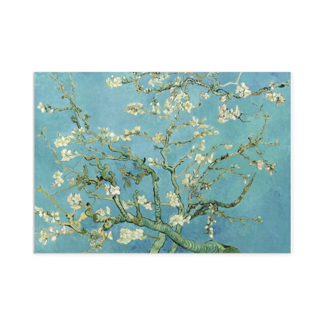 Impressionist Wall Art Print Poster Japanese Style Vincent Van Gogh Almond Sakura Blossom Beautiful Floral Flowers Impressionism Painting A3 - image 1