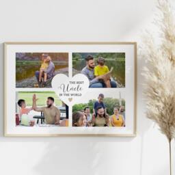 Personalised Framed Best Uncle Photo Print, Gift For Uncle, Cool Uncles Birthday Gift, Present Niece, Nephew - thumbnail 3