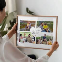 Personalised Framed Best Uncle Photo Print, Gift For Uncle, Cool Uncles Birthday Gift, Present Niece, Nephew - thumbnail 1