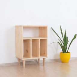 Record Player Stand, Vinyl Credenza, Storage Cabinet - Akselerert - thumbnail 3