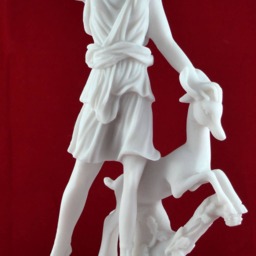 Artemis Diana Goddess Of Nature Hunt Deer Greek Statue 26 cm - 10 Inch - thumbnail 3