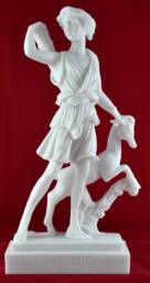 Artemis Diana Goddess Of Nature Hunt Deer Greek Statue 26 cm - 10 Inch