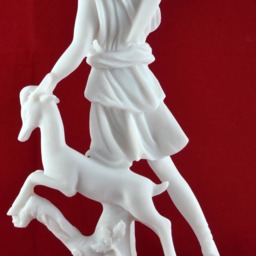 Artemis Diana Goddess Of Nature Hunt Deer Greek Statue 26 cm - 10 Inch - thumbnail 4