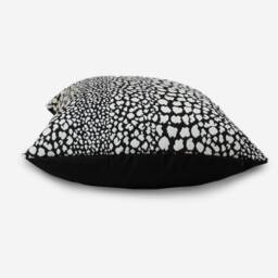 Black & White Animal Print Pillow Cover Cotton Jacquard Cushion - thumbnail 2