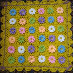 Granny Square Crochet Blanket Baby - thumbnail 2
