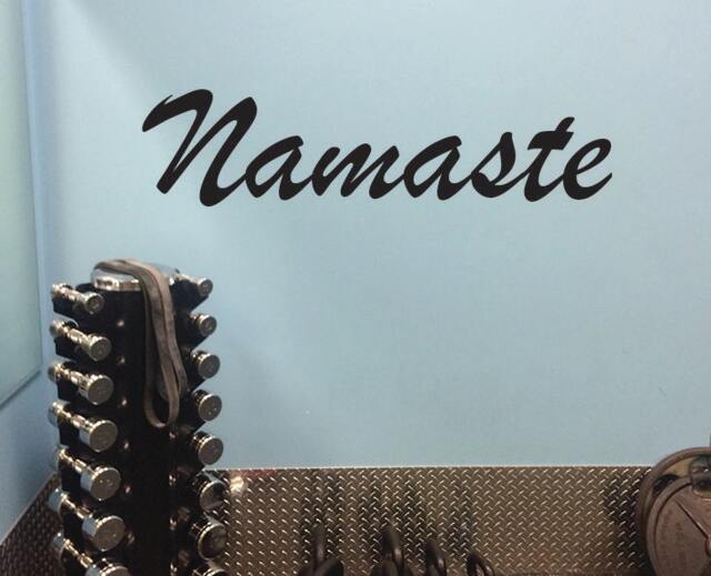 Yoga Gift, Namaste Wall Decal - image 1