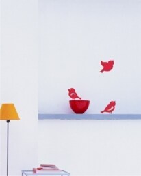 Nursery Twitter Birds Wall Decals - Vinyl Sticker Art Custom Home Decor - thumbnail 1