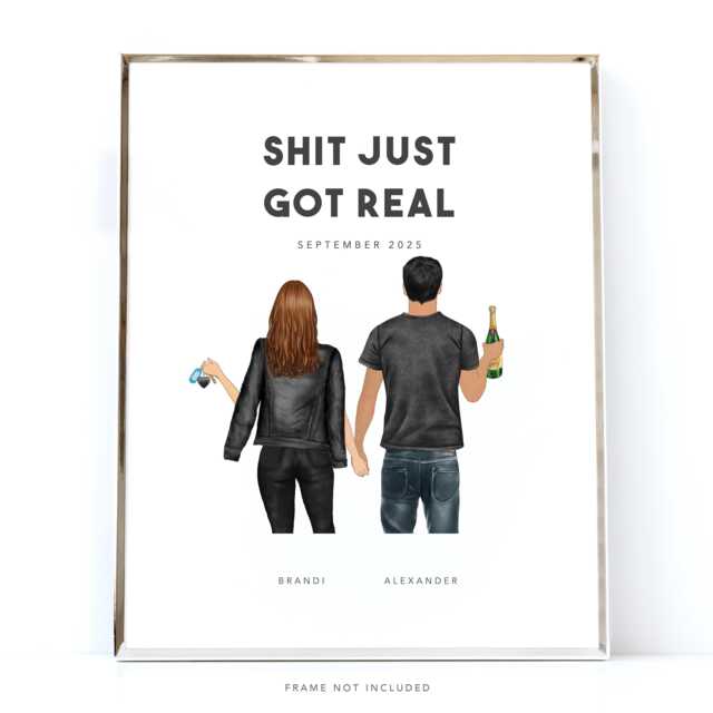 New Home Gift/Moving in Print Personalised New Funny Gifts Love Custom Card - image 1