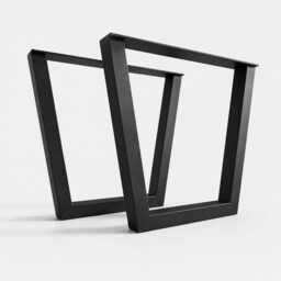 Metal Table Legs, Trapezoid Design, Sturdy & Customizable, Ideal For Dining Tables Desks - thumbnail 2