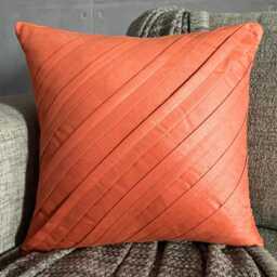 "Decorative Rust Orange Bed Pillow Case 24""x24""/26""x26" - thumbnail 3