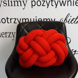 "Red Knot Pillow Handmade Scandinavian Home Decor - 11.02"" X 14.96" - thumbnail 3