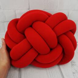 "Red Knot Pillow Handmade Scandinavian Home Decor - 11.02"" X 14.96" - thumbnail 2