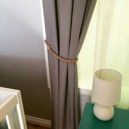 Handmade Jute Rope Curtain Tie Backs - Single - 1 Or A Pair - 2 Window Furnishings - thumbnail 2