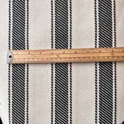 1490. Black Stripe Talara Heavy Linen Look Cushion Cover, Various Sizes - thumbnail 3