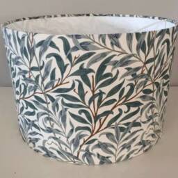 Handmade Lampshade in A Beautiful William Morris Bough Green Fabric, Various Sizes Available, Ceiling Or Table/Floor Lamp Options - thumbnail 2