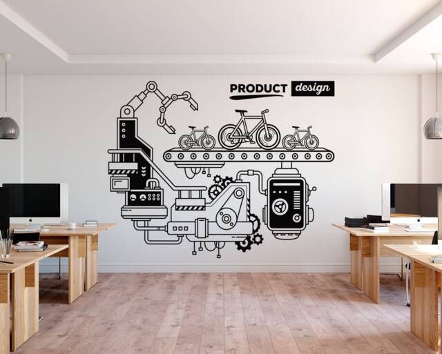 Product Design Vinyl Wall Decal Modern Office Decor - image 1