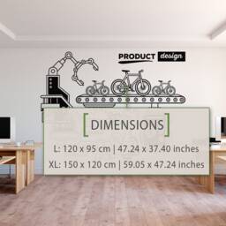 Product Design Vinyl Wall Decal Modern Office Decor - thumbnail 2