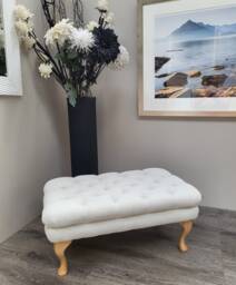 Size 80 cm X 50 Oxford Deep Buttoned Chesterfield Footstool/Ottoman/Coffee Table cm. UK Delivery Only