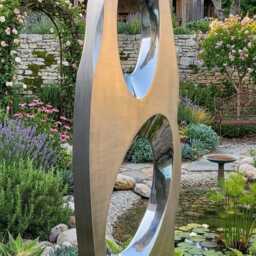 Contemporary Metal Sculpture Indoor Or Outdoor Handcrafted Luxury Modern Art - thumbnail 3