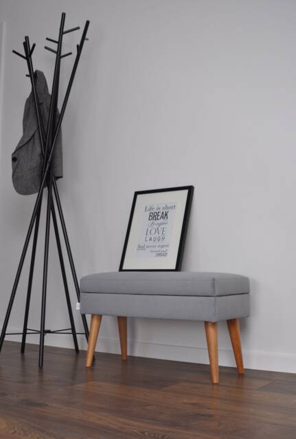 Modern Lovare Lux Bench With Storage, Upholstered, Hand-Made By Rossi Furniture - image 1
