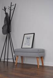 Modern Lovare Lux Bench With Storage, Upholstered, Hand-Made By Rossi Furniture