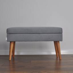 Modern Lovare Lux Bench With Storage, Upholstered, Hand-Made By Rossi Furniture - thumbnail 2