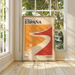 Vuelta A Espa??a Art Print - Vintage Cycling Poster Minimalist Grand Tour Wall - thumbnail 2
