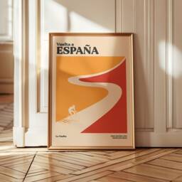 Vuelta A Espa??a Art Print - Vintage Cycling Poster Minimalist Grand Tour Wall - thumbnail 1
