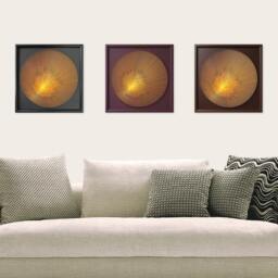 Simple Geometric 3D String Art - Modern Japandi Zen Wall Art, Glow in Dark Option - thumbnail 1