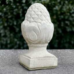 Concrete Acorn Sculpture Stone Figurine Cement Ball Statue Outdoor Large Ornament Handmade Decoration Lover Gift Yard Art - thumbnail 1