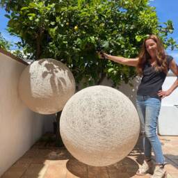 2 Pendant Lamps, Lights, Lamps, Chandelier Lighting, Modern Pendant Ceiling Hanging Globe Ligh - Sphere - thumbnail 2