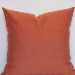 Orange Velvet Pillow Cover Handcrafted Cotton Throw Cushion - thumbnail 2