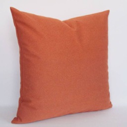 Orange Velvet Pillow Cover Handcrafted Cotton Throw Cushion - thumbnail 3