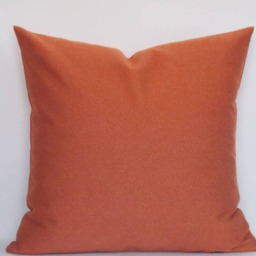 Orange Velvet Pillow Cover Handcrafted Cotton Throw Cushion - thumbnail 4
