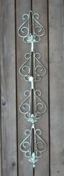 Metal Candle Sconces/4 Rusty Primative Shabby Cottage Chic Upstairsataliceanns - thumbnail 2