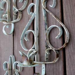 Metal Candle Sconces/4 Rusty Primative Shabby Cottage Chic Upstairsataliceanns - thumbnail 3