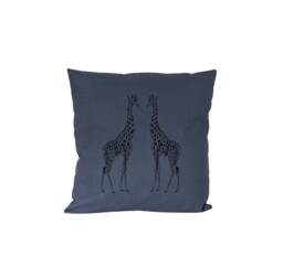 Slate Blue Giraffe Cushion Cover 16