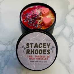 stacey Rhodes Candle - Officially Licensed By Leigh Rivers Dark Romance Gift Booktok Feminine Insatiable - thumbnail 3