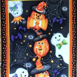 Halloween Wall Hanging. Ghosts, Pumpkins, Bats, Spiders - thumbnail 3